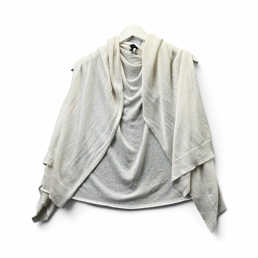 Talbots white shawls Knit Wrap